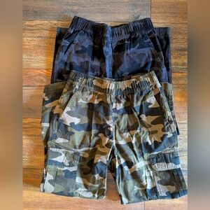 2 Pairs New Kids Camouflage Cargo Pants 10 Husky